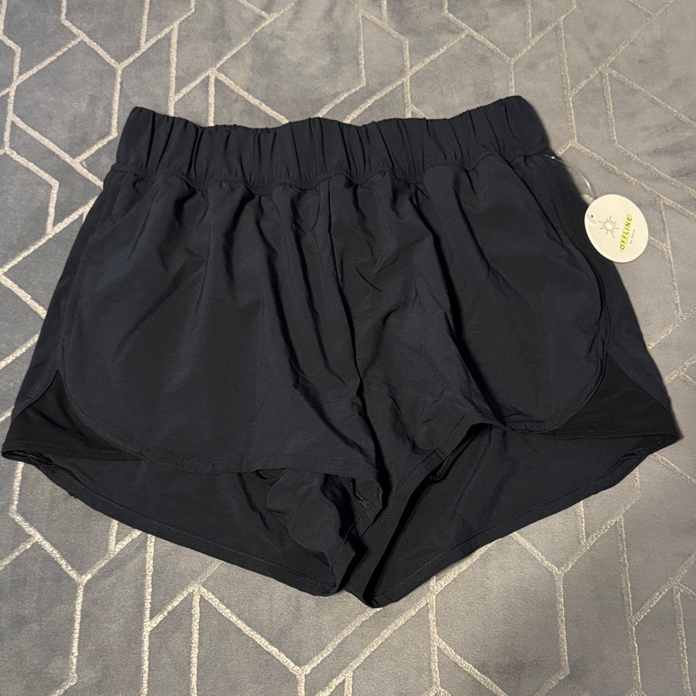 Aerie Offline Black Athletic Shorts Women’s Size XS